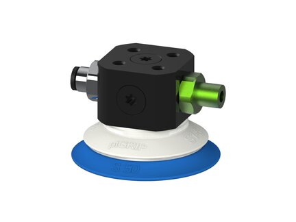 Przysawka piGRIP warga standard Ø50 mm, TPE 50°, bez mieszków, podstawa typ 1,, FDA (G.S50T50.F.S1.CXiX.00.FDA) (9943239) - Piab