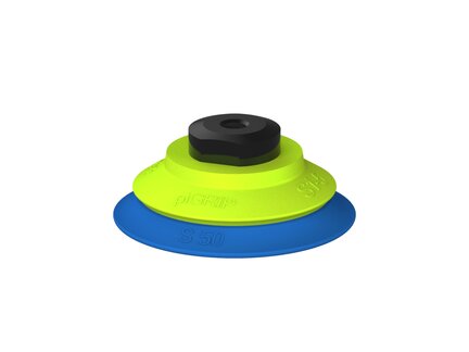 Przysawka piGRIP warga standard Ø50 mm, TPE 50°, bez mieszków, podstawa typ 1, (G.S50T50.F.S1.MM6F.00) (9910751) - Piab