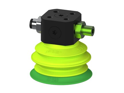 Przysawka piGRIP warga standard Ø50 mm, TPE 60°, 1 mieszek, podstawa typ 1, (G.S50T60.B1.S1.CLX.00) (9919115) - Piab