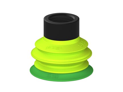 Przysawka piGRIP warga standard Ø50 mm, TPE 60°, 1 mieszek, podstawa typ 1, G1/2" wew., (G.S50T60.B1.S1.G12F.00) (9903904) - Piab
