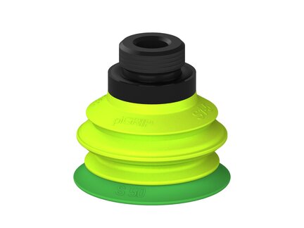 Przysawka piGRIP warga standard Ø50 mm, TPE 60°, 1 mieszek, podstawa typ 1, G1/2" zew., (G.S50T60.B1.S1.G12M.00) (9919718) - Piab