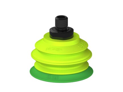 Przysawka piGRIP warga standard Ø50 mm, TPE 60°, 1 mieszek, podstawa typ 1, gwint M10 zew., (G.S50T60.B1.S1.MM10M.00) (9906899) - Piab