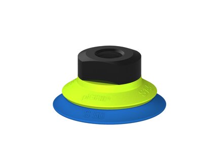 Przysawka piGRIP warga standard Ø50 mm, TPE 50°, bez mieszków, podstawa typ 1, NPSF 1/4" wew., (G.S50T50.F.S1.NS14F.00) (9965028) - Piab