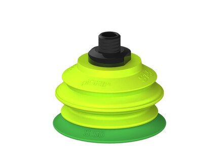 Przysawka piGRIP warga standard Ø50 mm, TPE 60°, 1 mieszek, podstawa typ 1, NPT 1/8" zew., (G.S50T60.B1.S1.NT18M.00) (9916782) - Piab
