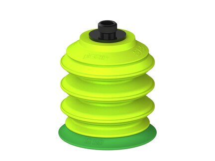 Przysawka piGRIP warga standard Ø50 mm, TPE 60°, 3 mieszki, podstawa typ 1, gwint niski G 1/8" zew., (G.S50T60.B3.S1.GL18M.00) (9951071) - Piab