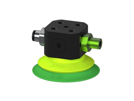 Przysawka piGRIP warga standard Ø50 mm, TPE 60°, bez mieszków, podstawa typ 1, (G.S50T60.F.S1.CLX.00) (9939012) - Piab