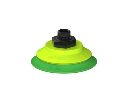 Przysawka piGRIP warga standard Ø50 mm, TPE 60°, bez mieszków, podstawa typ 1, G1/8" zew., (G.S50T60.F.S1.G18M.00) (9902987) - Piab