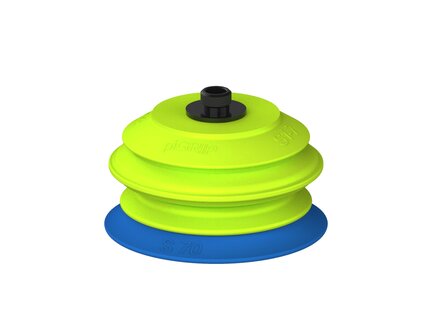 Przysawka piGRIP warga standard Ø70 mm, TPE 50°, 1 mieszek, podstawa typ 1, gwint niski G 1/8" zew., (G.S70T50.B1.S1.GL18M.00) (9933005) - Piab
