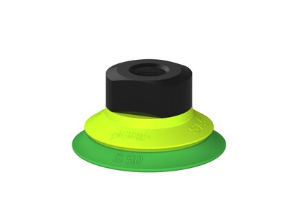 Przysawka piGRIP warga standard Ø50 mm, TPE 60°, bez mieszków, podstawa typ 1, NPT 1/4" wew., (G.S50T60.F.S1.NT14F.00) (9908049) - Piab