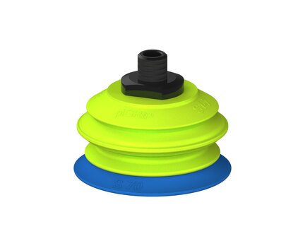 Przysawka piGRIP warga standard Ø70 mm, TPE 50°, 1 mieszek, podstawa typ 1, NPT 1/4" zew., (G.S70T50.B1.S1.NT14M.00) (9915106) - Piab