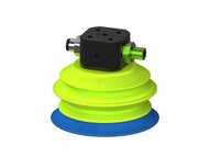 Przysawka piGRIP warga standard Ø70 mm, TPE 50°, 1 mieszek, podstawa typ 1, COAX in piGRIP, dod. wys. przepływ podciśnienia, filtr siatkowy (G.S70T50.B1.S1.CTX.01) (9909957) - Piab