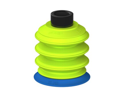 Przysawka piGRIP warga standard Ø70 mm, TPE 50°, 3 mieszki, podstawa typ 1, G1/2" wew., (G.S70T50.B3.S1.G12F.00) (9907256) - Piab