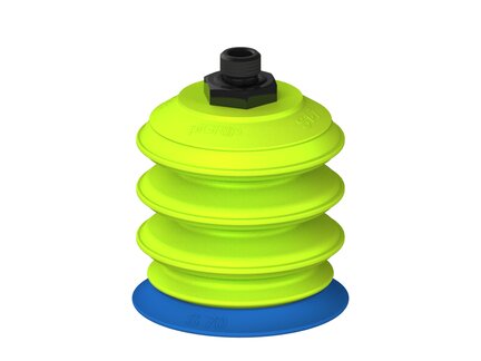Przysawka piGRIP warga standard Ø70 mm, TPE 50°, 3 mieszki, podstawa typ 1, G1/4" zew., (G.S70T50.B3.S1.G14M.19) (9949207) - Piab
