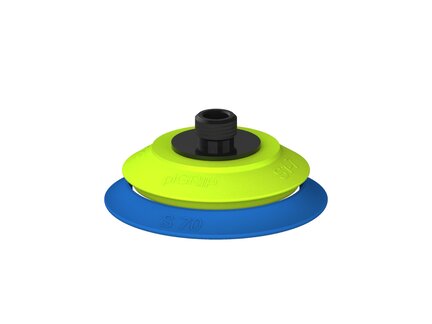 Przysawka piGRIP warga standard Ø70 mm, TPE 50°, bez mieszków, podstawa typ 1, gwint niski G1/4" zew., piSAVE 04/60 (G.S70T50.F.S1.GL14M.14) (9921220) - Piab