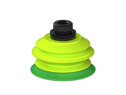 Przysawka piGRIP warga standard Ø70 mm, TPE 60°, 1 mieszek, podstawa typ 1, G1/2" zew., (G.S70T60.B1.S1.G12M.00) (9943413) - Piab