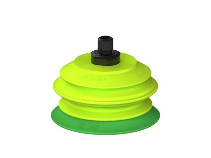 Przysawka piGRIP warga standard Ø70 mm, TPE 60°, 1 mieszek, podstawa typ 1, gwint M10 zew., (G.S70T60.B1.S1.MM10M.00) (9919117) - Piab