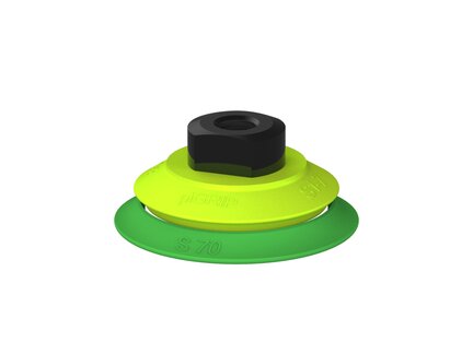 Przysawka piGRIP warga standard Ø70 mm, TPE 60°, bez mieszków, podstawa typ 1, NPT 1/4" wew., (G.S70T60.F.S1.NT14F.00) (9923480) - Piab
