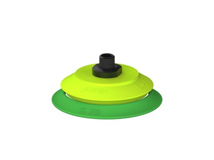 Przysawka piGRIP warga standard Ø70 mm, TPE 60°, bez mieszków, podstawa typ 1, NPT 1/8" zew., (G.S70T60.F.S1.NT18M.00) (9913475) - Piab