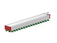 Chwytak próżniowy KVG120C 800x120 mm przyssawka B35XP60, (KVG.800.120.B35XP60.CVM.S4.V1.M2) (9965803) - Piab
