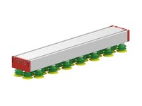 Chwytak próżniowy KVG120C 700x120 mm przyssawka BX52P, (KVG.700.120.BX52P.CVM.S3.TV.X) (9972394) - Piab