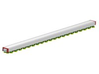 Chwytak próżniowy KVG120C 2000x120 mm przyssawka B52XP, (KVG.2000.120.B52XP.CVM.S8.V2.X) (9954792) - Piab