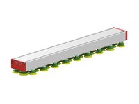 Chwytak próżniowy KVG120 900x120 mm przyssawka B52XP, (KVG.900.120.B52XP.CVM.S4.X.X) (9953258) - Piab