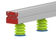 Chwytak próżniowy KVG60C 280x60 mm, (KVG.280.60.9949167.Y27.P75.CV13.S1) (9957821) - Piab