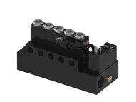 Eżektor wieloobwodowy MCE, dysza Ø0,85 mm, 4 obwody, zas. zaworu NC (MCE.010.15.MSB) (9972061) - Piab