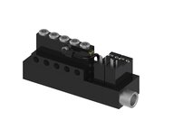 Eżektor wieloobwodowy MCE, dysza Ø0,85 mm, 6 obwodów, system Avac, zas. zaworu NC (MCE.020.15.MSBO) (9975910) - Piab