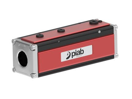 Eżektor standardowy P6010, COAX ślepy x4, T-slot, pokrywa z przył. G, płaska, przyłącza 2x1" NPSF (P6010.AA.01.LA.55) (9909090) - Piab
