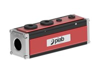 Eżektor standardowy P6010, COAX Si32-3x4, T-slot, pokrywa Classic z przył. NPSF, płaska, przyłącza 2xG1" (P6010.AI.01.LK.51) (9927381) - Piab