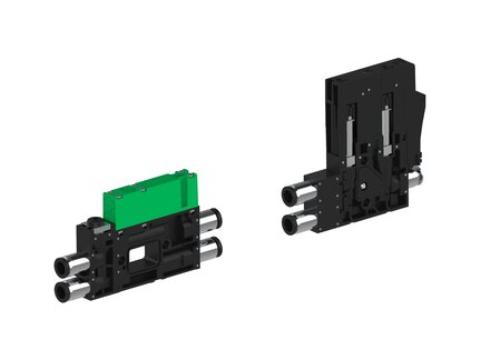 Eżektor piCOMPACT10X MICRO dod.poziom podciśnienia, podwójny, 1 kanał, złącze Ø6, złącze Ø4, NC próżnia i przedmuch, (PC.X.MC2.S.CBX.X26.1B.4.EI.CCP6) (9913562) - Piab
