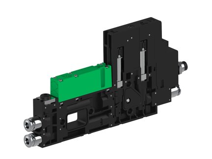 Eżektor piCOMPACT10X MICRO wys, przepływ podciśnienia, podwójny, 1 kanał, złącze Ø4, NC próżnia i przedmuch, (PC.S.MC2.S.CBX.X24.1X.4.EI.CCPA) (9954545) - Piab