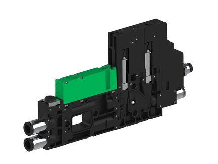 Eżektor piCOMPACT10X MICRO dod.poziom podciśnienia, podwójny, 1 kanał, złącze Ø4, NC próżnia i przedmuch, (PC.X.MC2.S.CBX.X26.1X.4.EI.CCPA) (9975095) - Piab