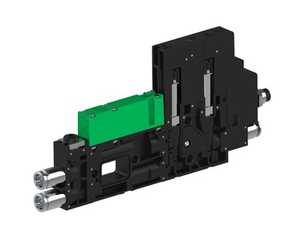 Eżektor piCOMPACT10X MICRO dod.poziom podciśnienia, podwójny, 1 kanał, złącze Ø4, NC próżnia i przedmuch, (PC.X.MC2.S.CBX.X214.1X.4.EI.CCPA) (9929986) - Piab