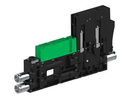 Eżektor piCOMPACT10X MICRO dod.poziom podciśnienia, podwójny, 1 kanał, złącze 1/4", NC próżnia i przedmuch, (PC.X.MC2.S.DBX.X214.1X.14.EI.CCP6) (9919712) - Piab