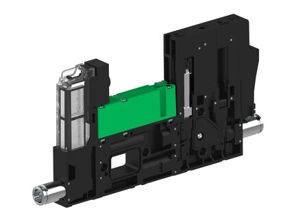 Eżektor piCOMPACT10X MICRO dod.poziom podciśnienia, podwójny, 1 kanał, złącze 1/4", NC próżnia, (PC.X.MC2.S.EBX.X114.1X.14.EI.CP6) (9928942) - Piab
