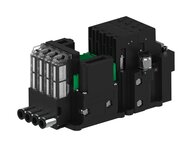 Eżektor piCOMPACT10X MICRO dod.poziom podciśnienia, podwójny, 4 kanały, 2xzłącze Ø6, NC próżnia i przedmuch, (PC.X.MC2.S.CBX.S16.4X.26.EN.CCP26) (9953075) - Piab