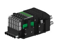 Eżektor piCOMPACT10X MICRO dod. wys, przepływ podciśnienia, podwójny, 6 kanałów, 2xzłącze Ø6, NC próżnia i przedmuch, (PC.T.MC2.S.DBA.S16.6X.26.EC.CCP26) (9914533) - Piab