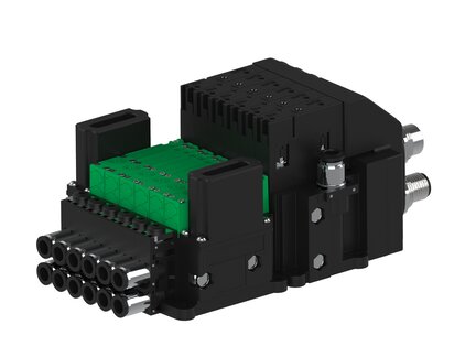 Eżektor piCOMPACT10X MICRO dod.poziom podciśnienia, podwójny, 6 kanałów, 2xzłącze Ø6, NC próżnia i przedmuch, (PC.X.MC2.S.CBX.X26.6X.26.EN.CCP26) (9952751) - Piab