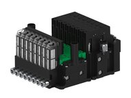 Eżektor piCOMPACT10X MICRO dod. wys, przepływ podciśnienia, pojedynczy, 8 kanałów, 2xzłącze Ø6, NC próżnia i przedmuch, (PC.T.MC1.S.DBX.S14.8X.26.EC.CCP44) (9913334) - Piab