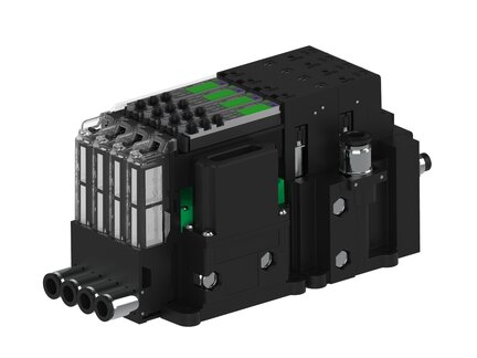 Eżektor piCOMPACT10X MICRO dod.poziom podciśnienia, pojedynczy, 4 kanały, 2xzłącze Ø6, NC próżnia i przedmuch, (PC.X.MC1.S.BAA.S16.4X.26.EN.CCPA) (9931237) - Piab