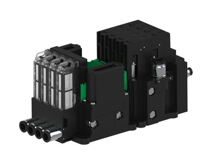 Eżektor piCOMPACT10X MICRO wys, przepływ podciśnienia, podwójny, 4 kanały, 2xzłącze Ø6, NC próżnia i przedmuch, (PC.S.MC2.S.CAX.S16.4X.26.EN.CCPA) (9935847) - Piab