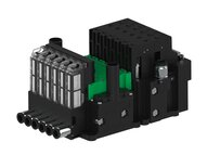 Eżektor piCOMPACT10X MICRO dod. wys, przepływ podciśnienia, podwójny, 6 kanałów, 2xzłącze Ø6, NC próżnia, (PC.T.MC2.S.EBX.X16.6X.26.EC.CP26) (9929943) - Piab