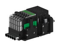 Eżektor piCOMPACT10X MICRO wys, przepływ podciśnienia, podwójny, 5 kanałów, 2xzłącze Ø6, NC próżnia i przedmuch, (PC.S.MC2.S.CBA.S16.5X.26.EC.CCPA) (9940352) - Piab