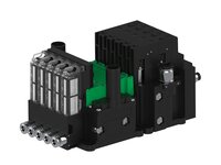 Eżektor piCOMPACT10X MICRO dod. wys, przepływ podciśnienia, podwójny, 5 kanałów, 2xzłącze Ø6, NC próżnia i przedmuch, (PC.T.MC2.S.CBX.S14.5X.26.EC.CCPA) (9932179) - Piab