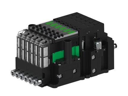 Eżektor piCOMPACT10X MICRO wys, przepływ podciśnienia, podwójny, 6 kanałów, 2xzłącze Ø6, NC próżnia i przedmuch, (PC.S.MC2.S.CBA.S14.6X.26.EC.CCNA) (9973746) - Piab