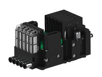 Eżektor piCOMPACT10X MICRO dod. wys, przepływ podciśnienia, pojedynczy, 5 kanałów, 2xzłącze Ø6, NC próżnia i przedmuch, (PC.T.MC1.S.DBX.S16.5X.26.EN.CCPA) (9934416) - Piab