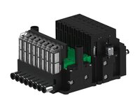 Eżektor piCOMPACT10X MICRO, niskie ciś. zasilania, pojedynczy, 8 kanałów, 2xzłącze Ø6, NC próżnia i przedmuch, (PC.L.MC1.S.CBX.X16.8X.26.EC.CCPA) (9970272) - Piab