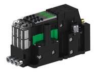 Eżektor piCOMPACT10X MICRO dod. wys, przepływ podciśnienia, podwójny, 3 kanały, złącze Ø6, NC próżnia i przedmuch, (PC.T.MC2.S.AAA.S14.3X.6.EC.CCP6) (9926604) - Piab
